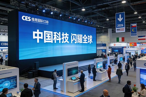 AI主導2026 CES展，維康COB顯示屏助力中企科技亮相