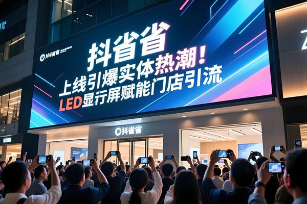 抖音 “抖省省” 上線引爆實體熱潮！LED 顯示屏賦能門店引流，維康國際助力商家全域增長