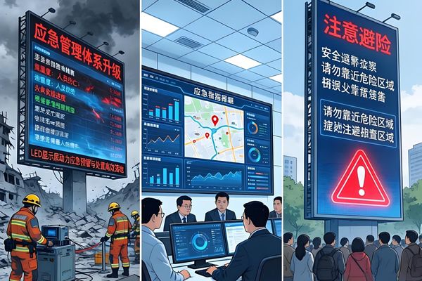 應急管理體系升級！LED顯示屏助力應急預警與處置高效落地