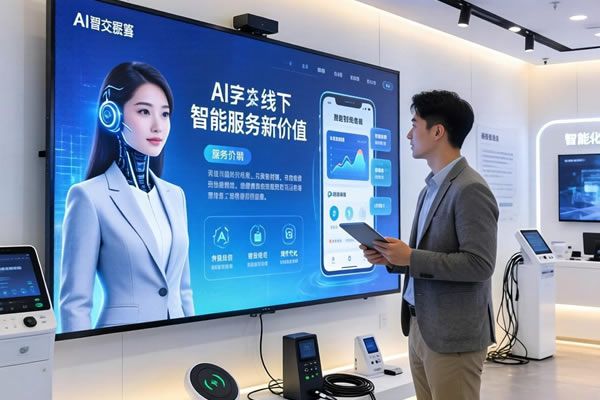 AI數字人交互爆發！LED顯示屏激活線下場景智能服務新價值